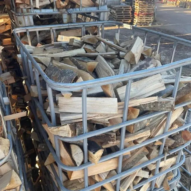 Box 1,50 stères de 30cm bois de chauffage - palette de bois coupé fendu de 1,05m3 chêne / hêtre / Châtaigniers PLANETE TECHNOLOGIE