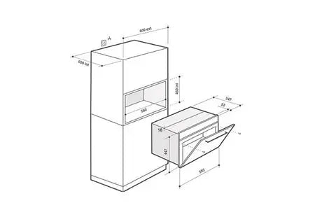 Micro ondes combiné encastrable DE DIETRICH DKC7340A DUMANOIR