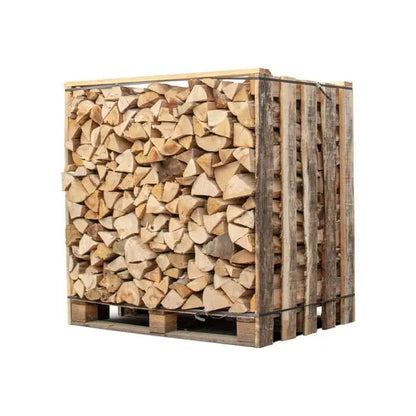 Box 1,50 stères de 30cm bois de chauffage - palette de bois coupé fendu de 1,05m3 chêne / hêtre / Châtaigniers DUMANOIR
