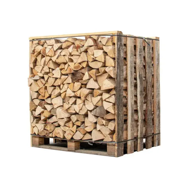 Box 1,50 stères de 30cm bois de chauffage - palette de bois coupé fendu de 1,05m3 chêne / hêtre / Châtaigniers PLANETE TECHNOLOGIE