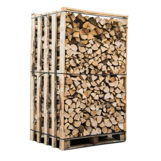 Box 3 stères 30cm bois de chauffage sec - palette de bois coupé fendu de 2,1m3 chêne / hêtre : chataigniers DUMANOIR