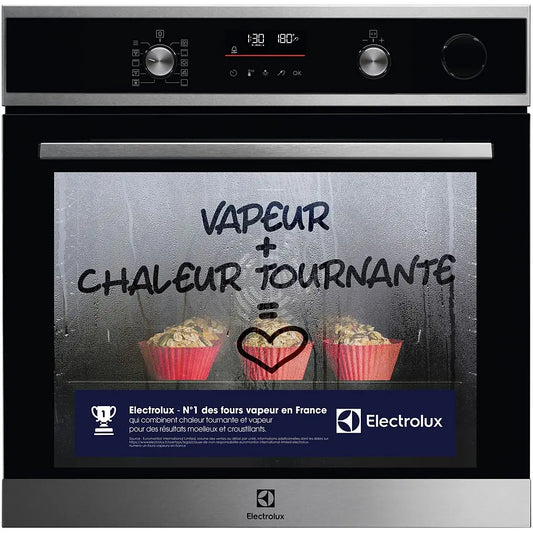 Four encastrable fonction vapeur ELECTROLUX EOC6P67WX SteamCrisp VIAL ELECTROMENAGER