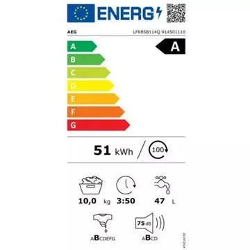 Lave linge hublot 	AEG	LFR85B114Q