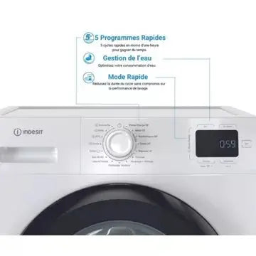 Lave linge hublot 							INDESIT				IMB964BMYTIMEFR