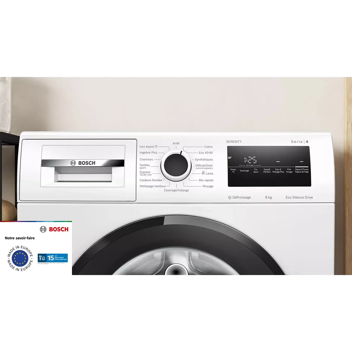 Lave linge hublot BOSCH WAN2827QFR DUMANOIR