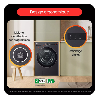 Lave linge hublot LG F20F12BST DUMANOIR