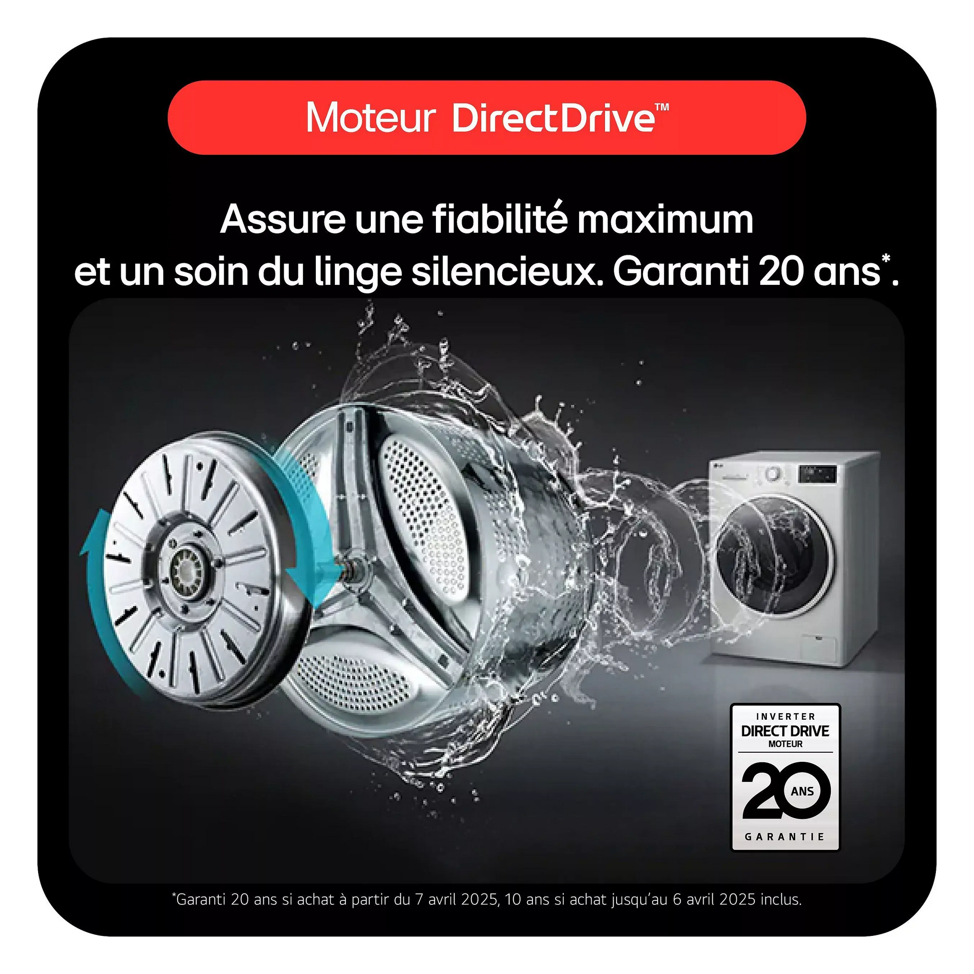 Lave linge hublot LG F20F12BST DUMANOIR