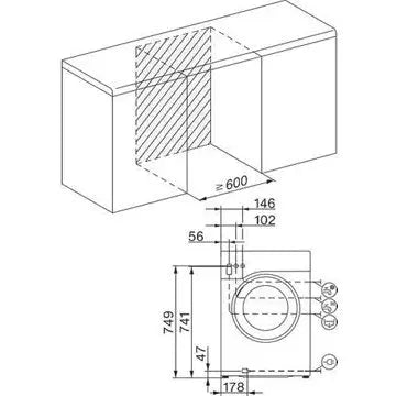 Lave linge hublot  MIELE	WWG 660