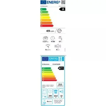 Lave linge séchant hublot  LG F214WT8GRBE Washtower