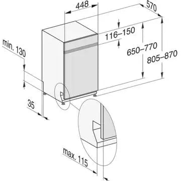Lave vaisselle encastrable 	MIELE	G 5540 SCi IN