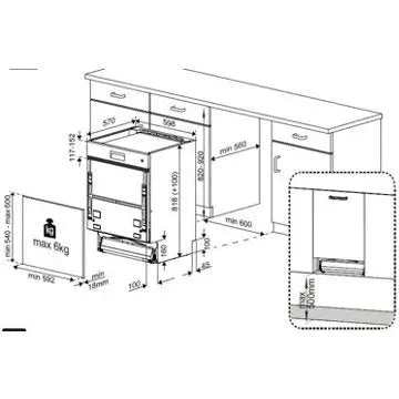 Lave vaisselle encastrable  ESSENTIELB	ELVI-451i