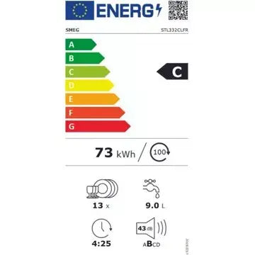 Lave vaisselle encastrable  SMEG	STL332CLFR