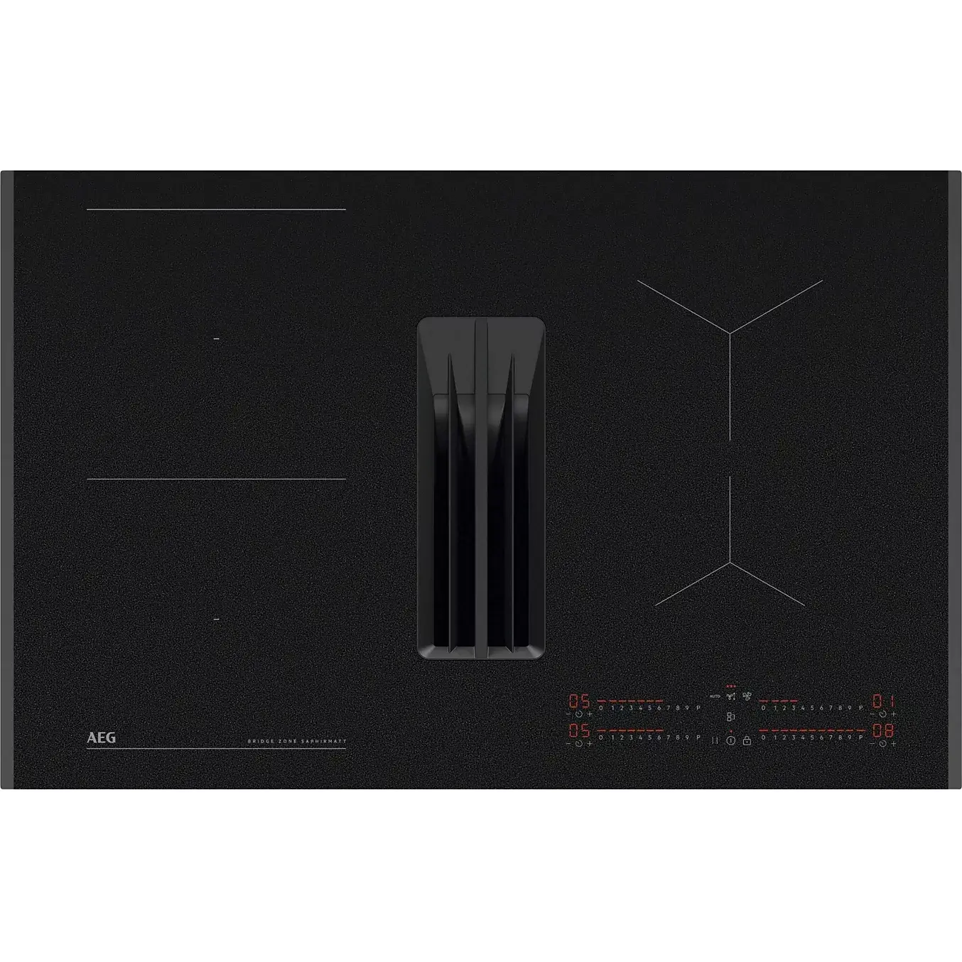 Plaque induction aspirante AEG TH84CB03FZ SaphirMatt DRUTEL ELECTRO