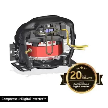 Réfrigérateur combiné							SAMSUNG 				RB38T607BS9