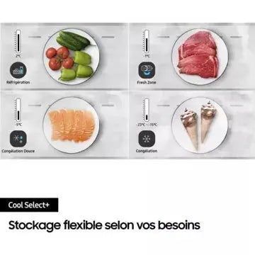 Réfrigérateur combiné							SAMSUNG 				RB38T607BS9