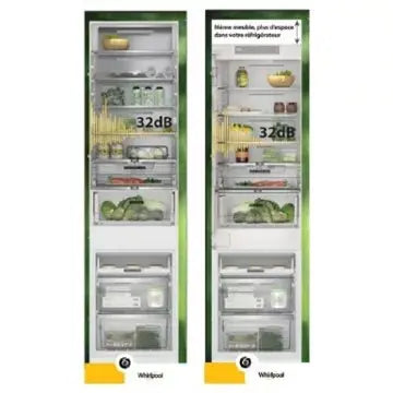 Réfrigérateur combiné encastrable WHIRLPOOL WHC20T573 SupremeSilence