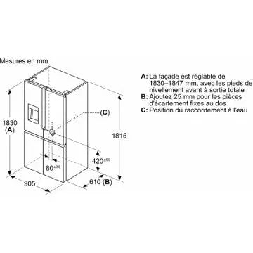 Réfrigérateur multi portes	SIEMENS	KF96DPXEA