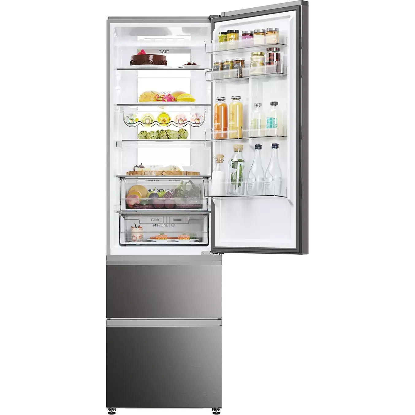 Réfrigérateur combiné HAIER HTW7620CNMP DUMANOIR