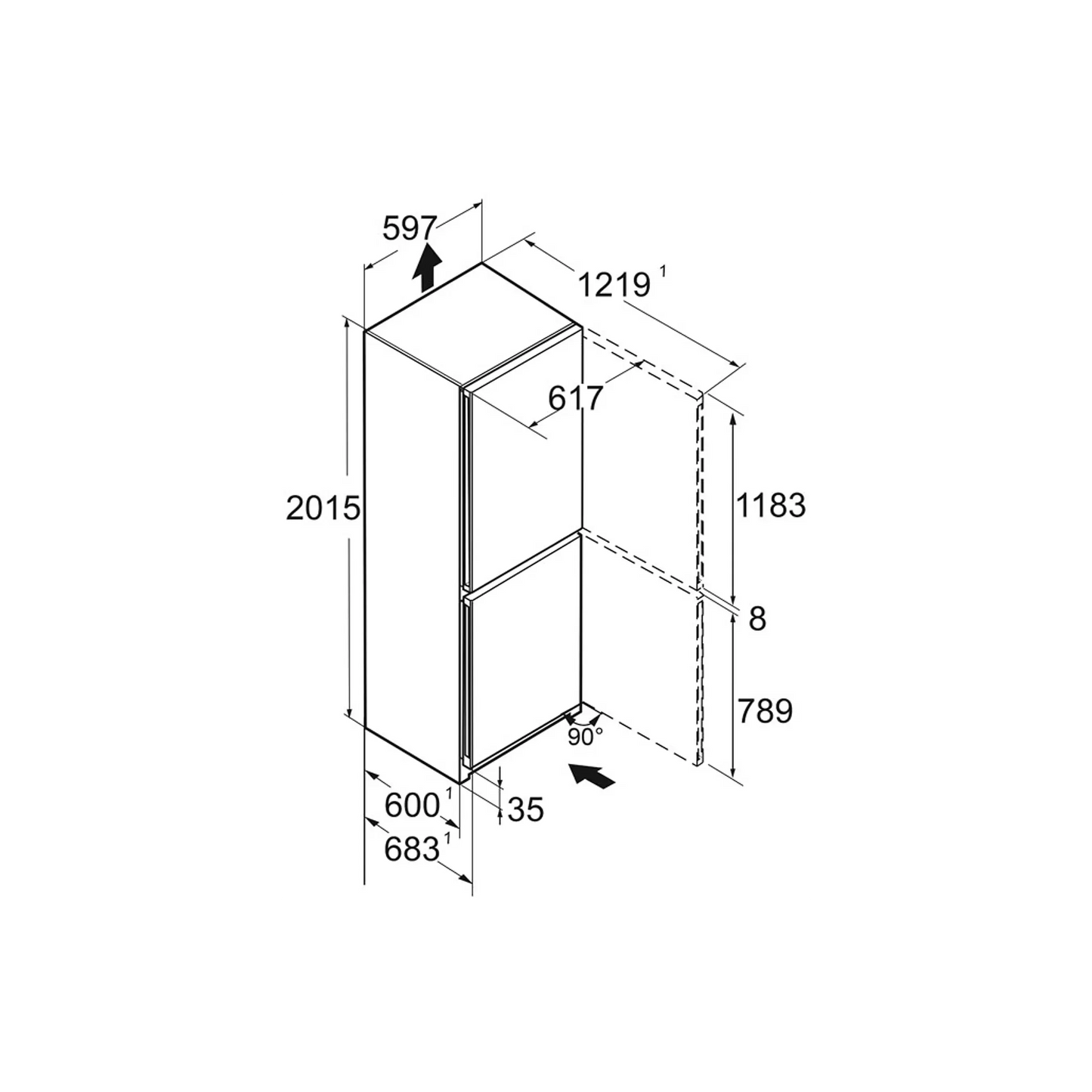Réfrigérateur combiné LIEBHERR CND5723-20 DUMANOIR