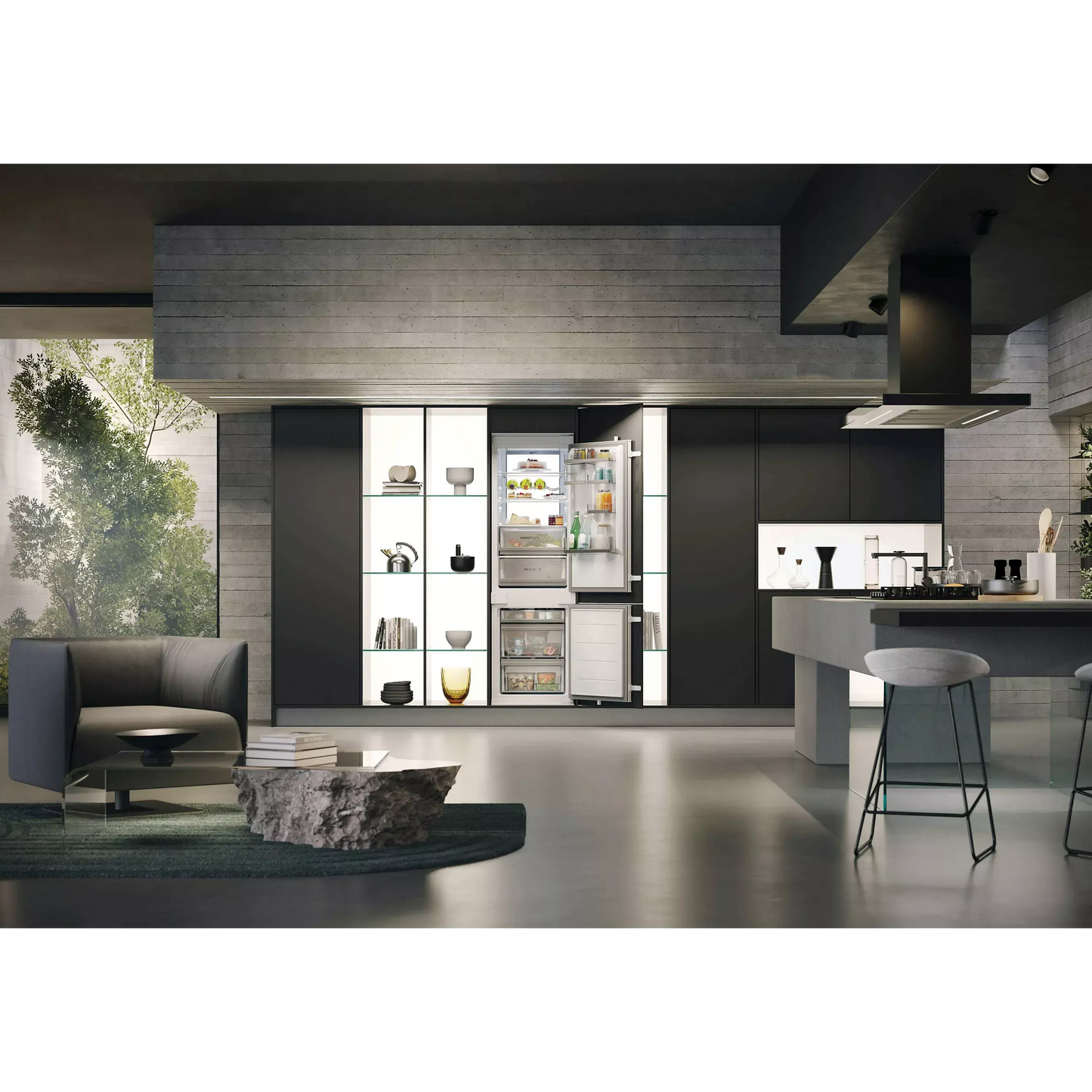 Réfrigérateur combiné encastrable HAIER HBW7518C DUMANOIR