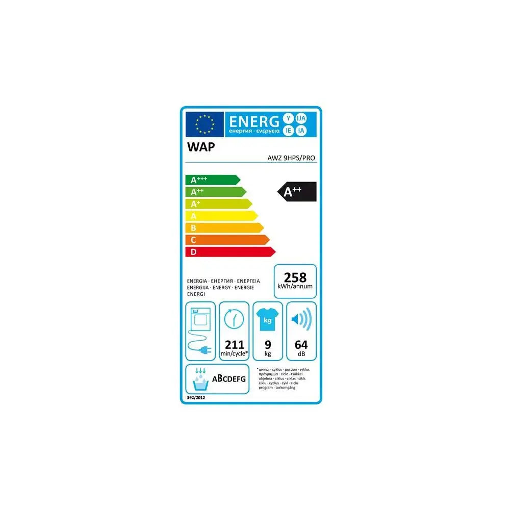 Sèche linge professionnel WHIRLPOOL AWZ 9 HPS PRO DUMANOIR